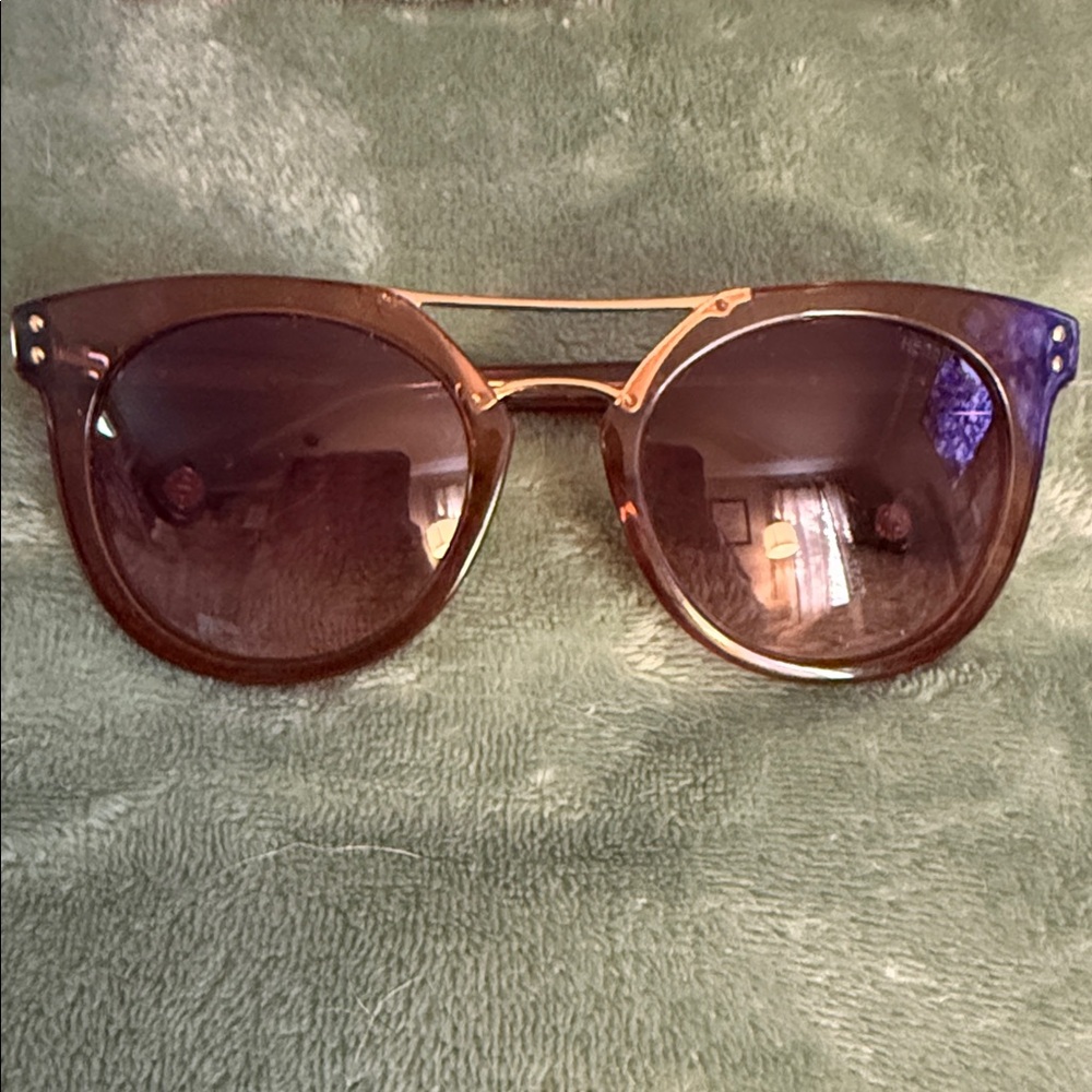 Henri Bendel Tortoise and Gold Sunglasses